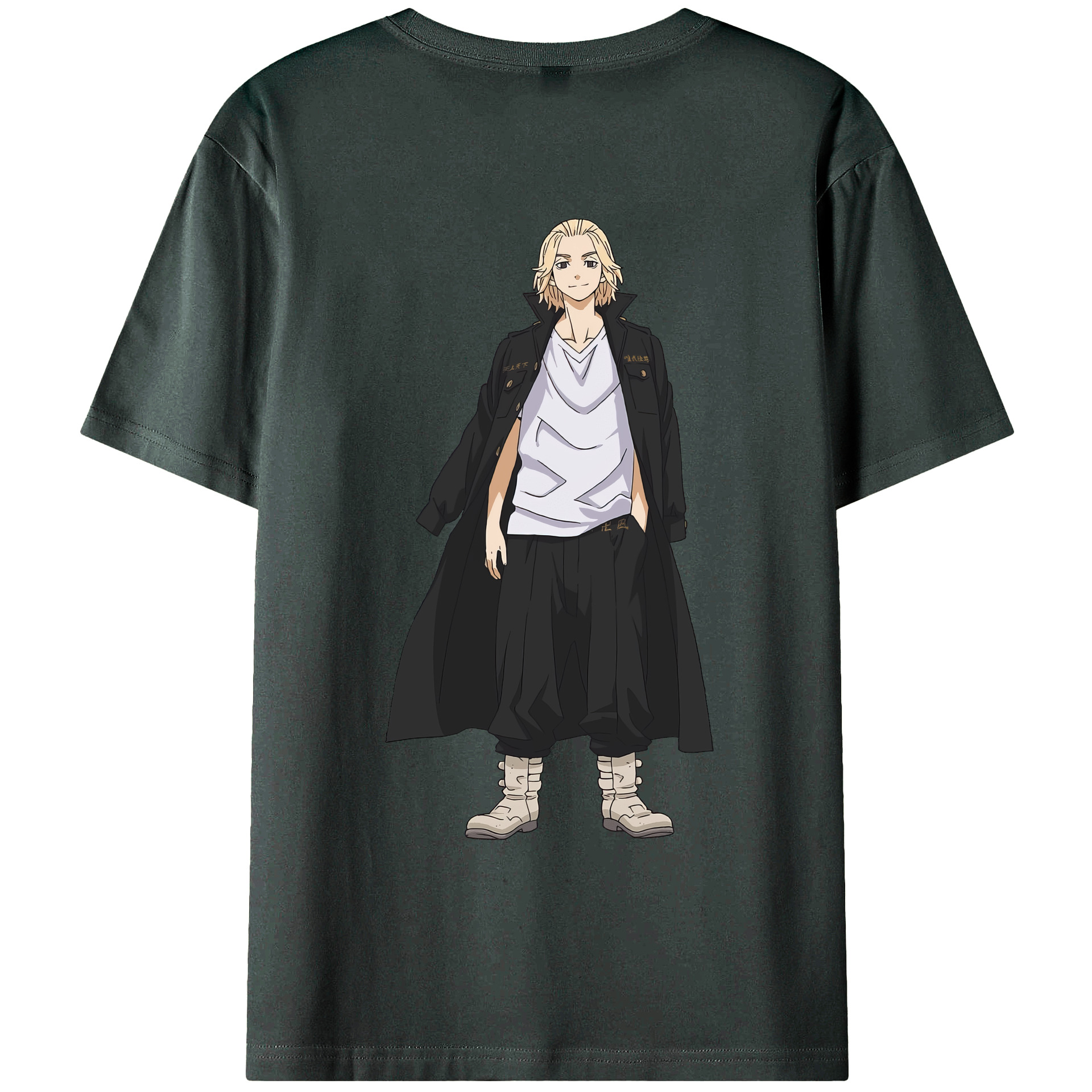（画像用） 東京リベンジャーズ Tokyo Revengers 綿100％ メンズ半袖Tシャツ（バックプリント） 通気性